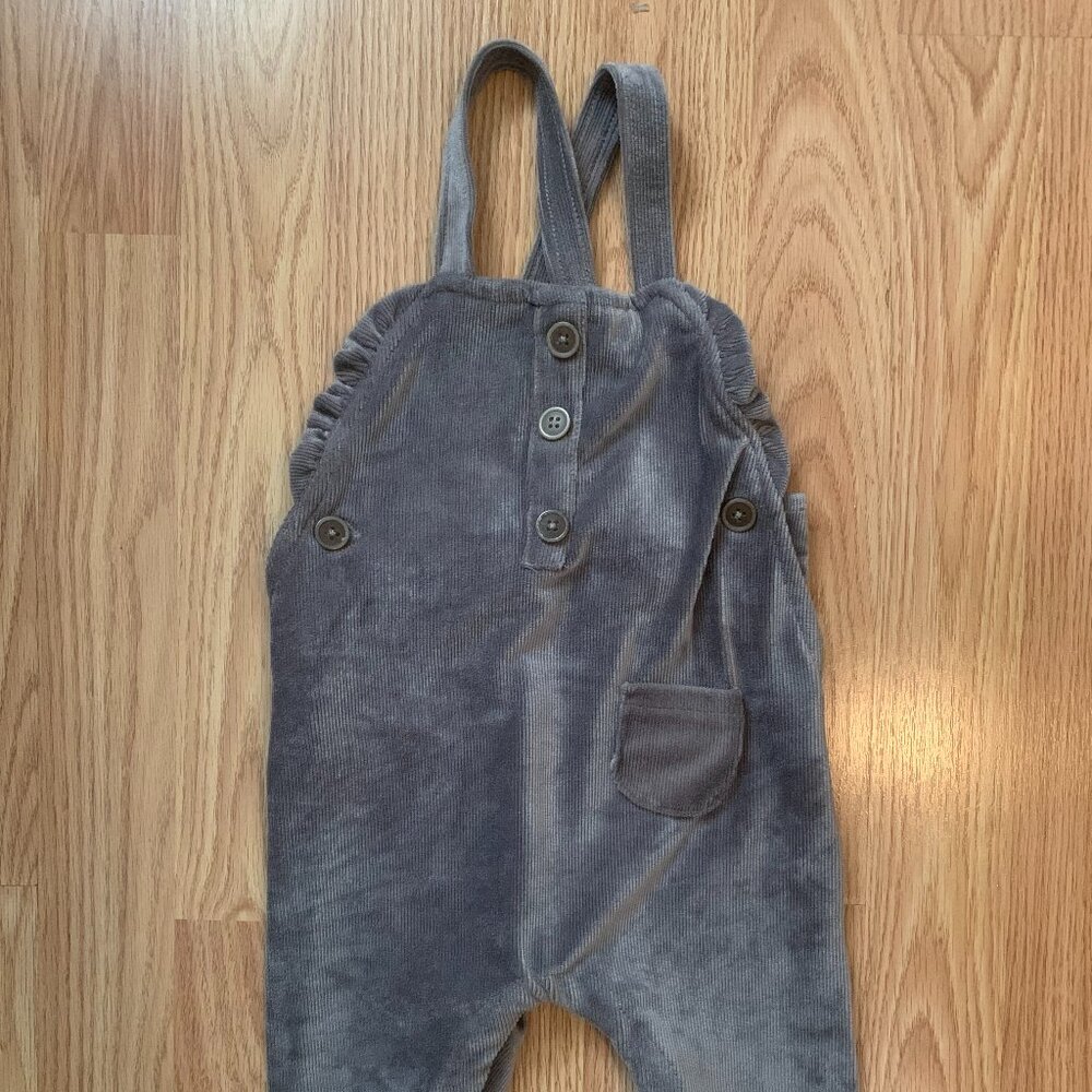 Jessica Simpson Grey velour strappy Romper